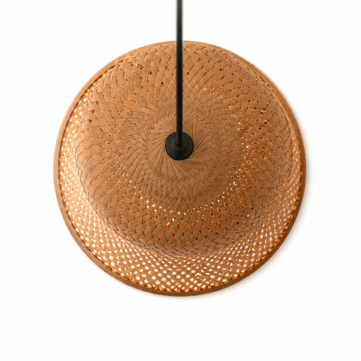 Bell Shaped Bamboo hanging light