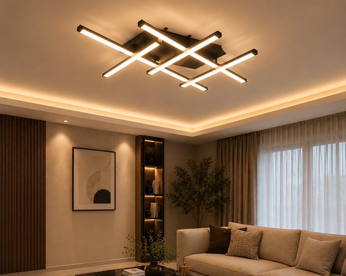 Linear Luxe Ceiling Light