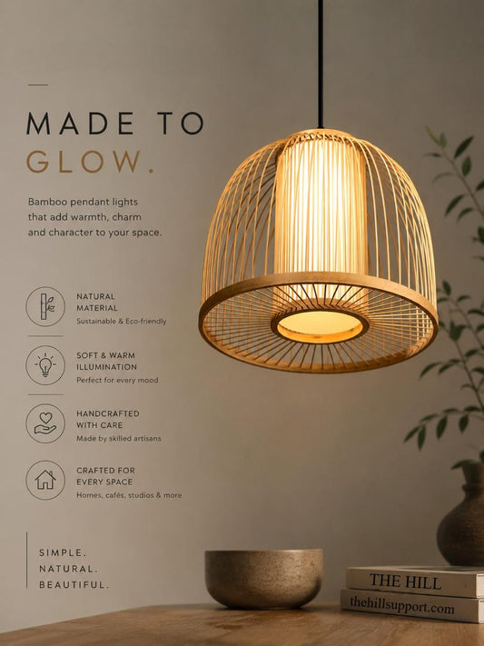 Bird Cage Bamboo Light