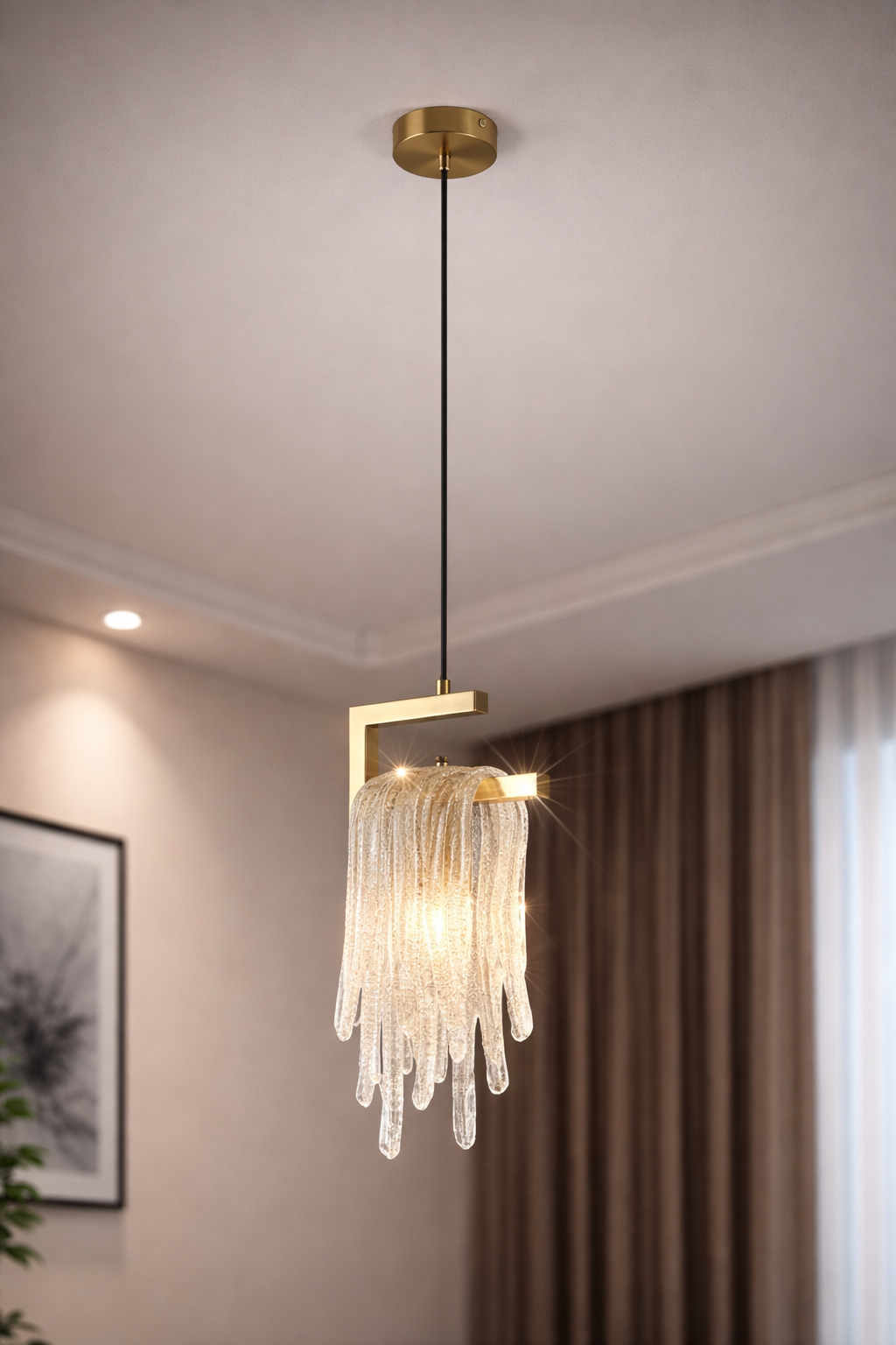 Elarria Crystal Cascade Pendant Light