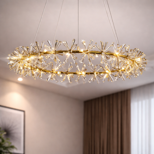Elarria Opal Petal Crown Chandelier