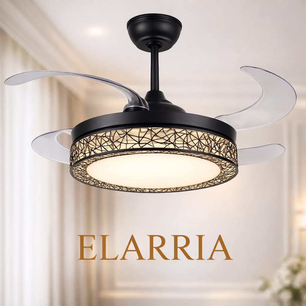 Elarria AuraRing Ceiling Fan with Remote Control