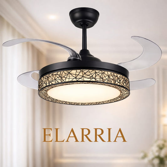 Elarria AuraRing Ceiling Fan with Remote Control