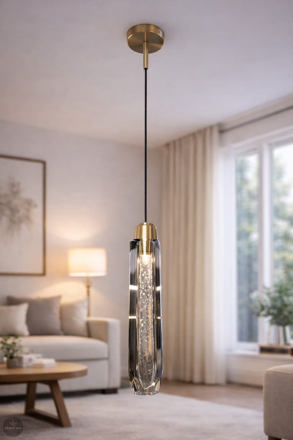 Crystal Drop Pendant Light