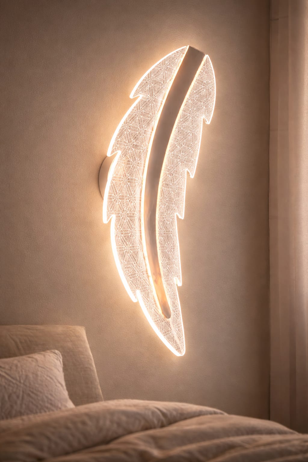 Feather Glow Wall Light