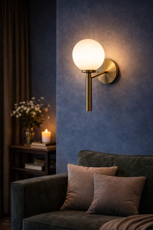 Minimal Globe Sconce