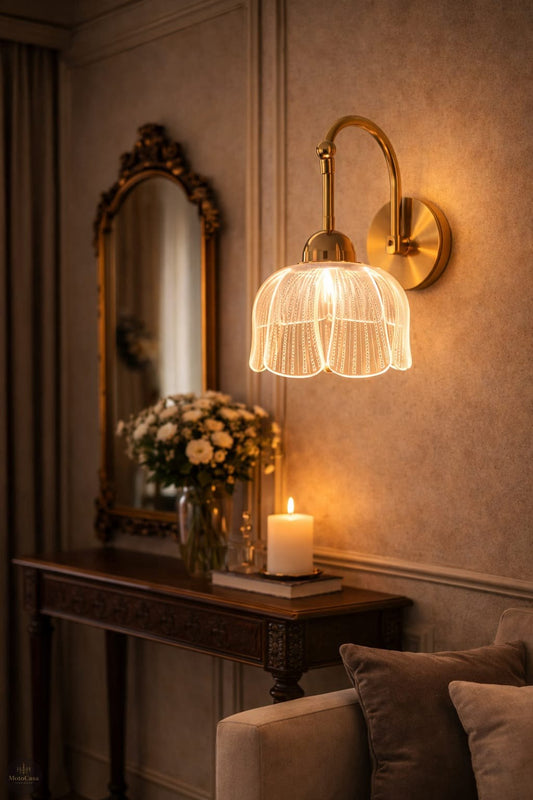 Flora Glass Wall Light