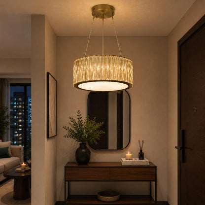Crystal Halo Chandelier