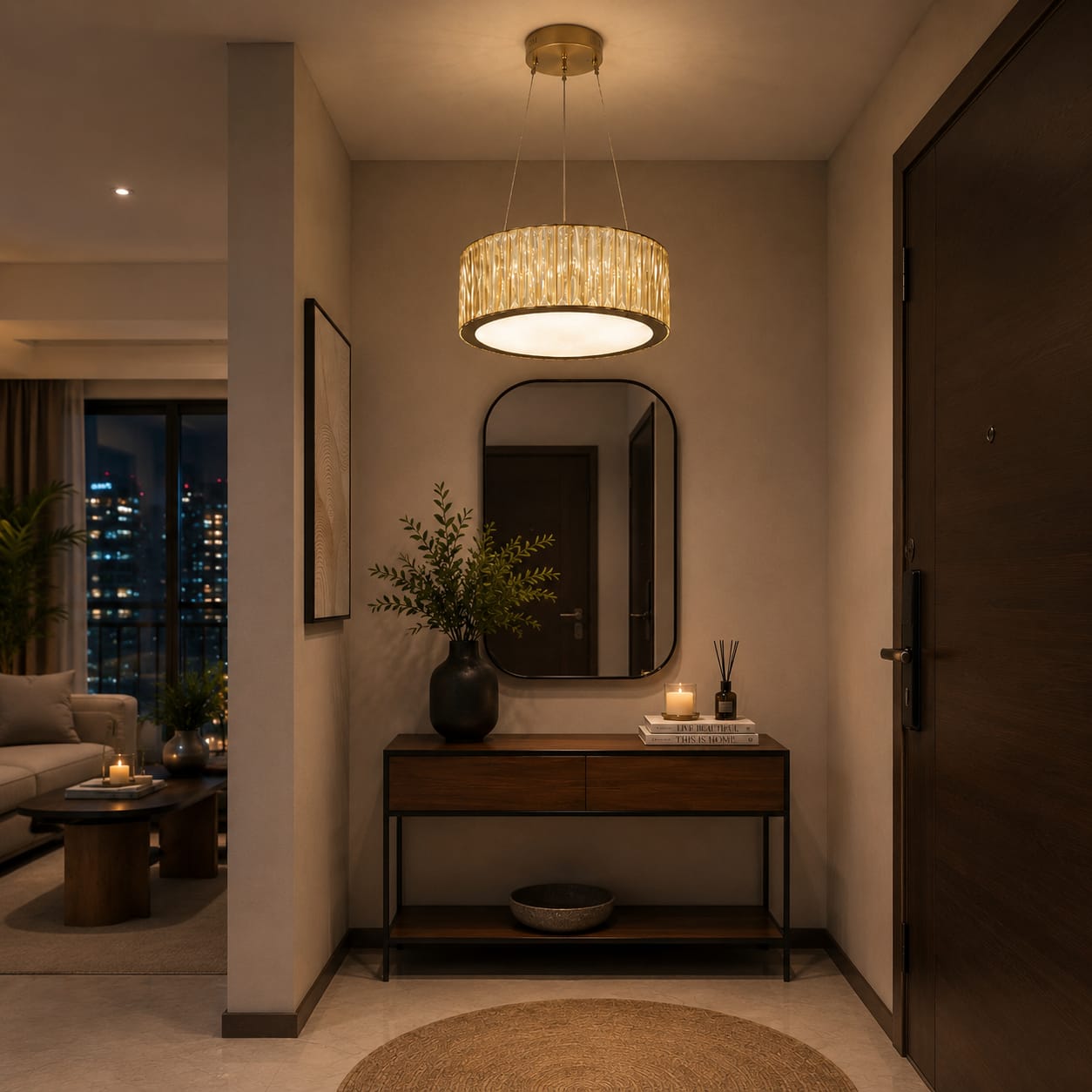 Crystal Halo Chandelier