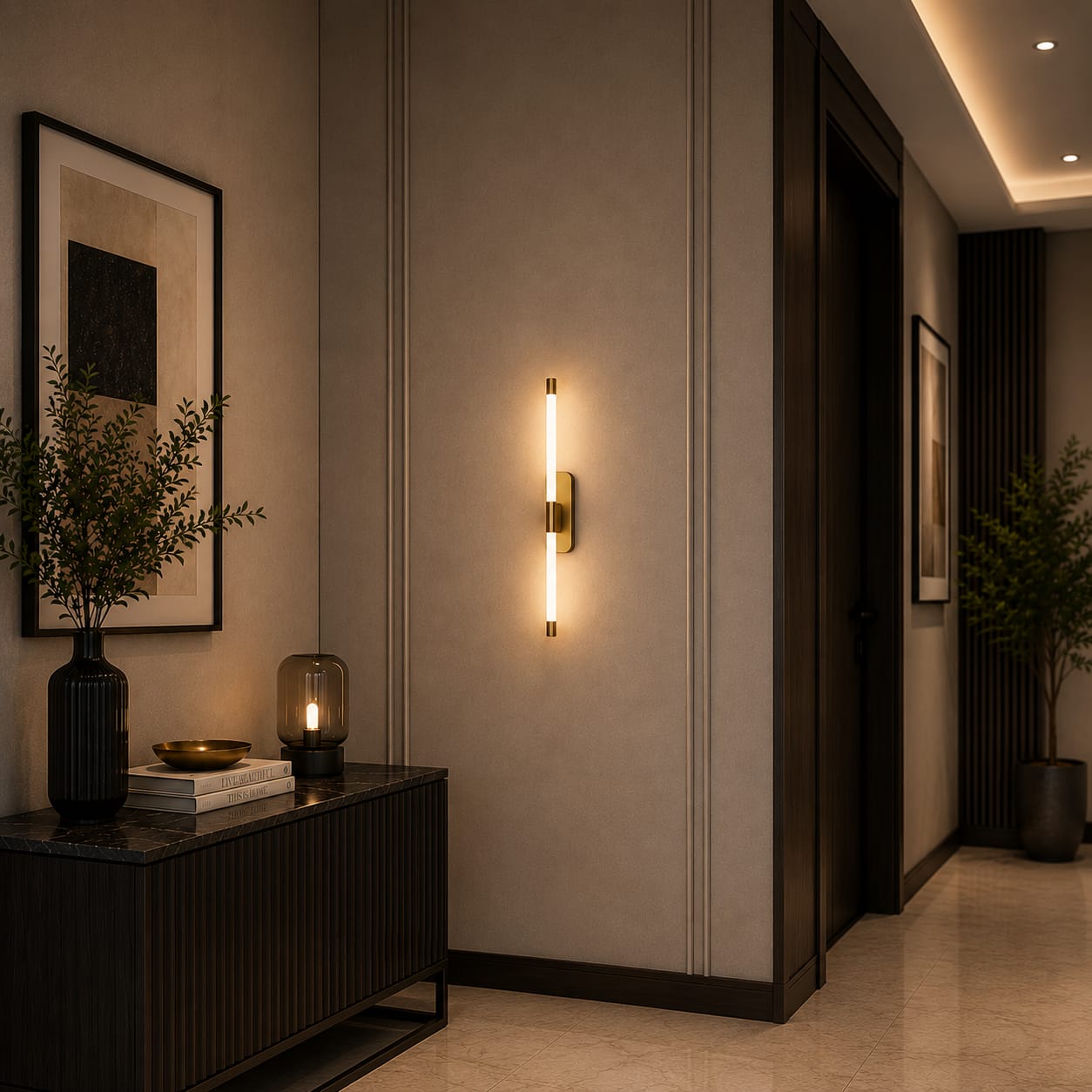 Modern Linear LED Wall Light,