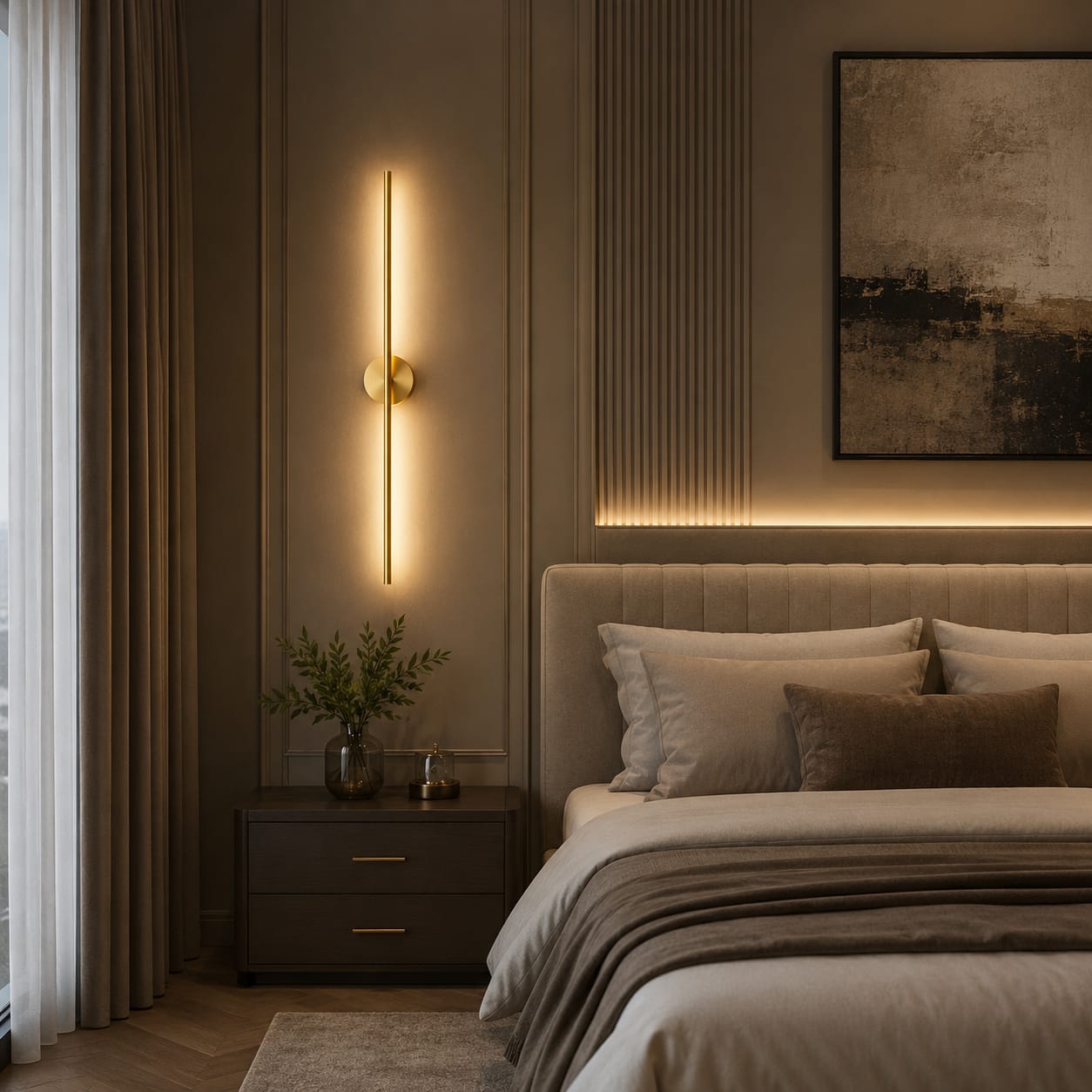 Linear Glow LED Wall Light
