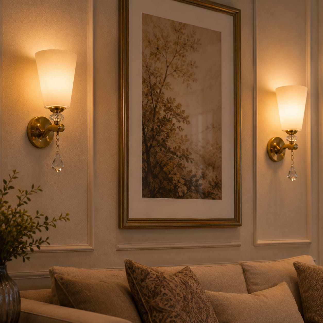 Ivory Glow Wall Light