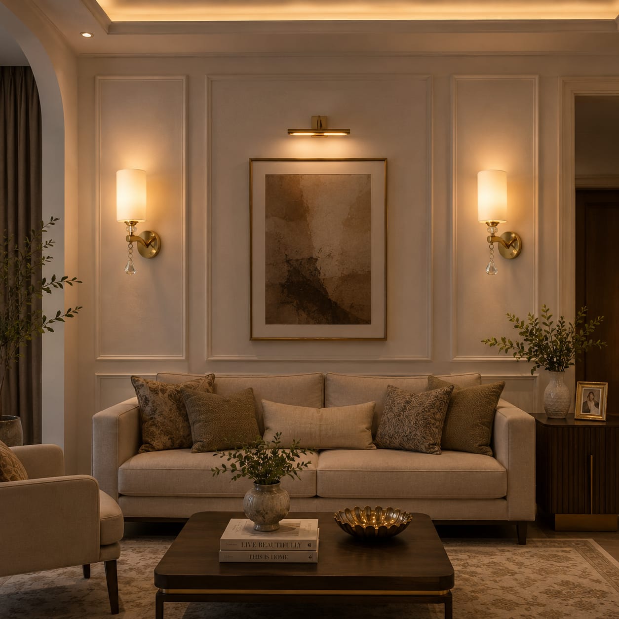 Ivory Glow Wall Light