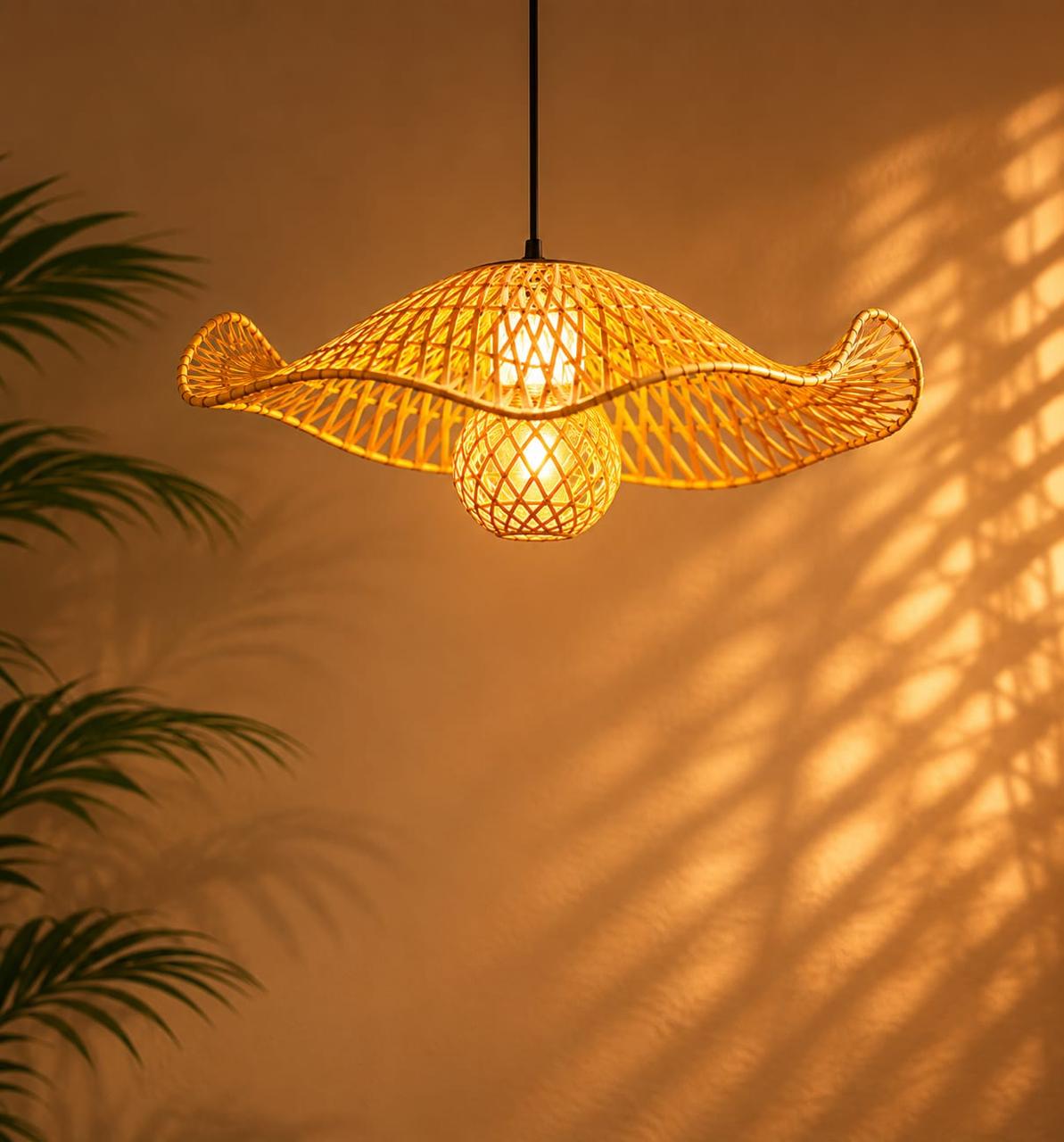 Artisan Wave Bamboo Light