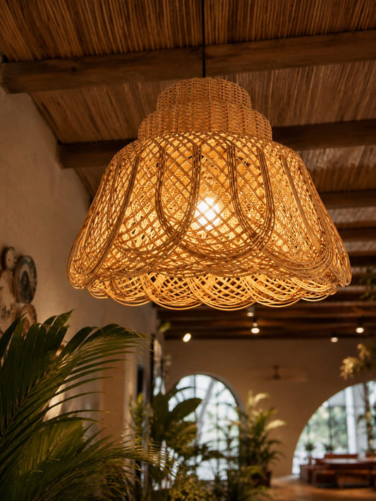 Bamboo Woven Pendant Lamp