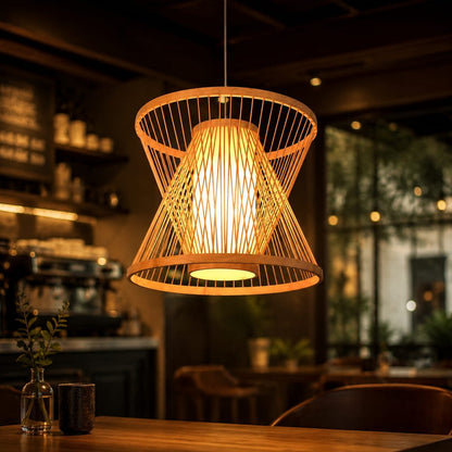 Hourglass Hanging Lamp – Warm Ambient Lighting