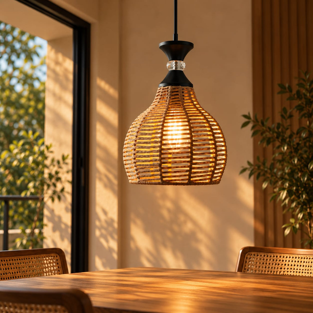 Sunwoven Pendant Light
