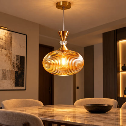Elara Ribbed Pendant Light