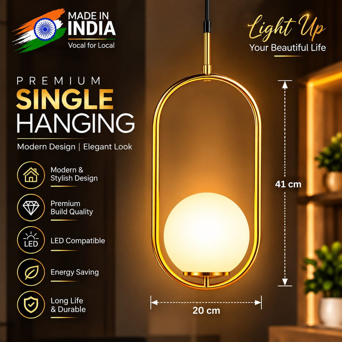 Nora Oval Pendant Light