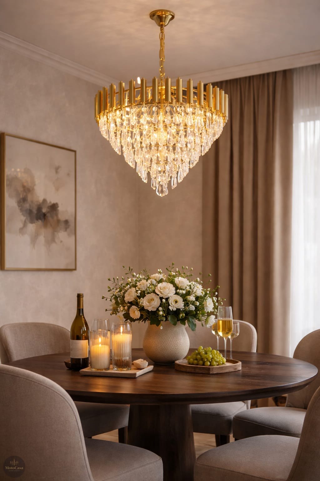 Golden Mamba Chandelier