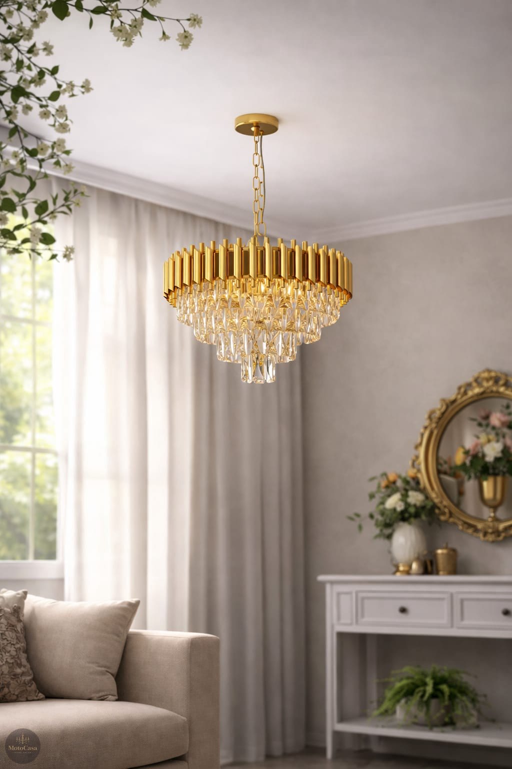 Golden Mamba Chandelier