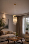 Crystal Cascade Pendant Light