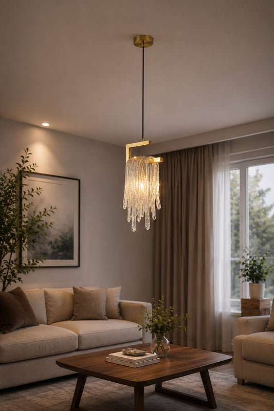 Crystal Cascade Pendant Light