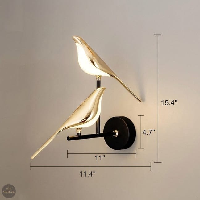 Twin Sparrow Wall Light