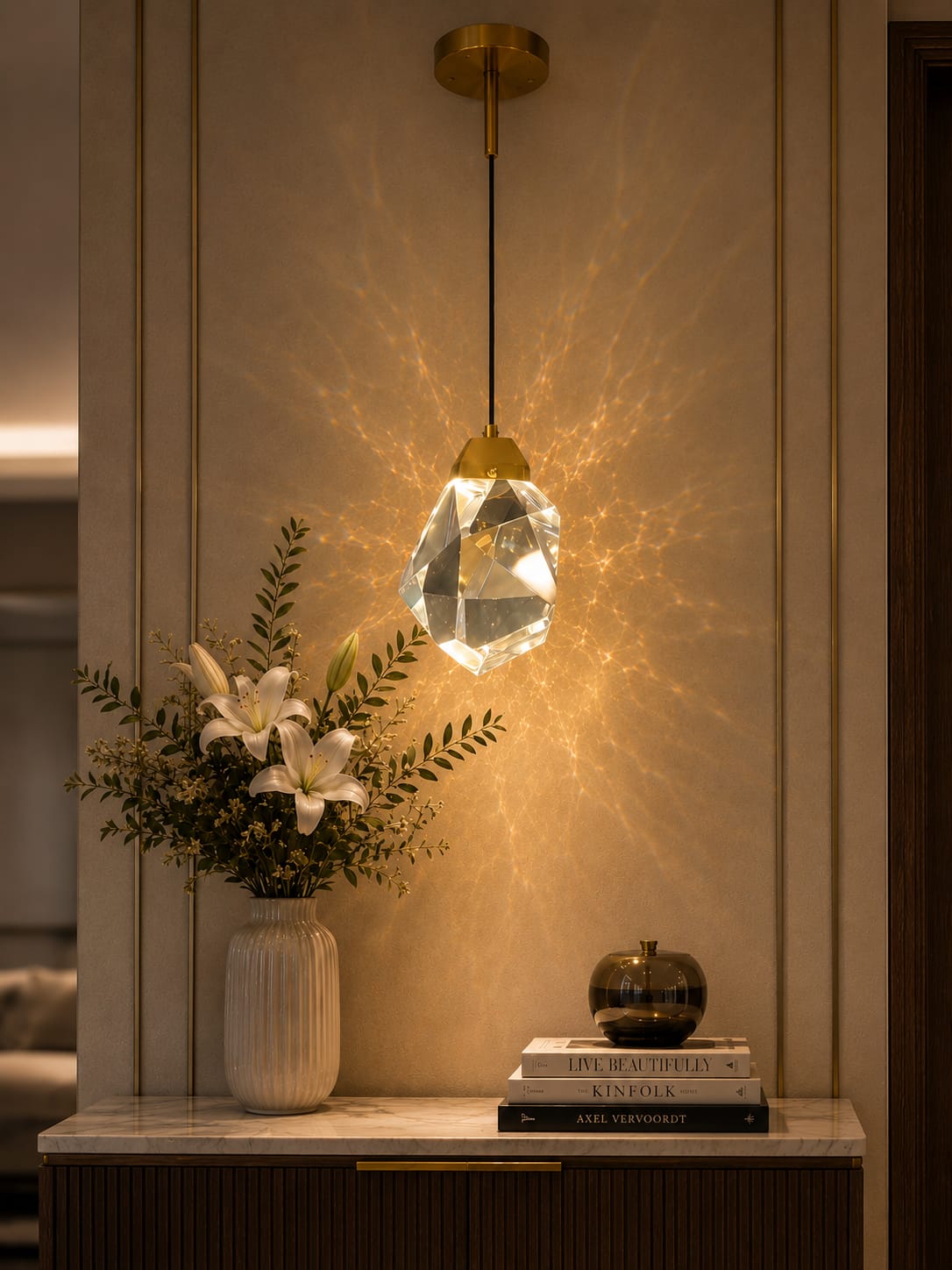 Prism Crystal Pendant Light