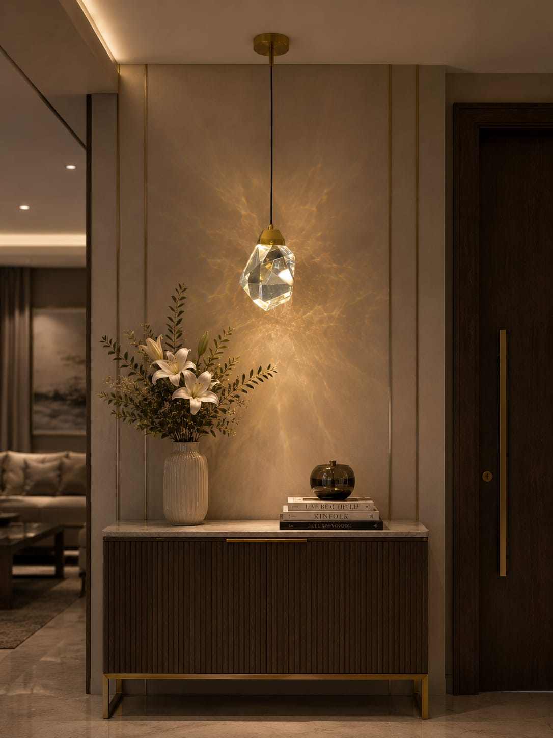 Prism Crystal Pendant Light