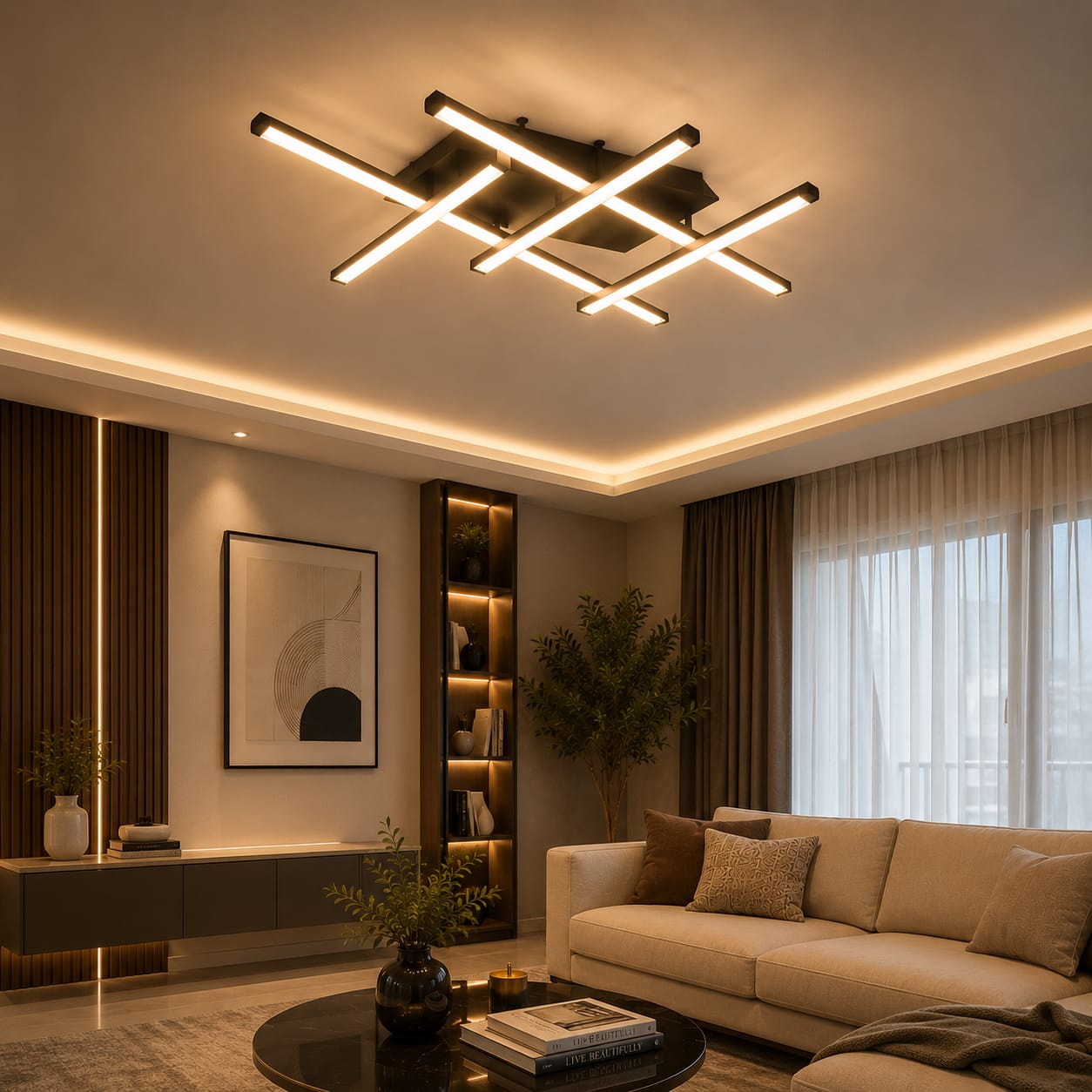 Linear Luxe Ceiling Light