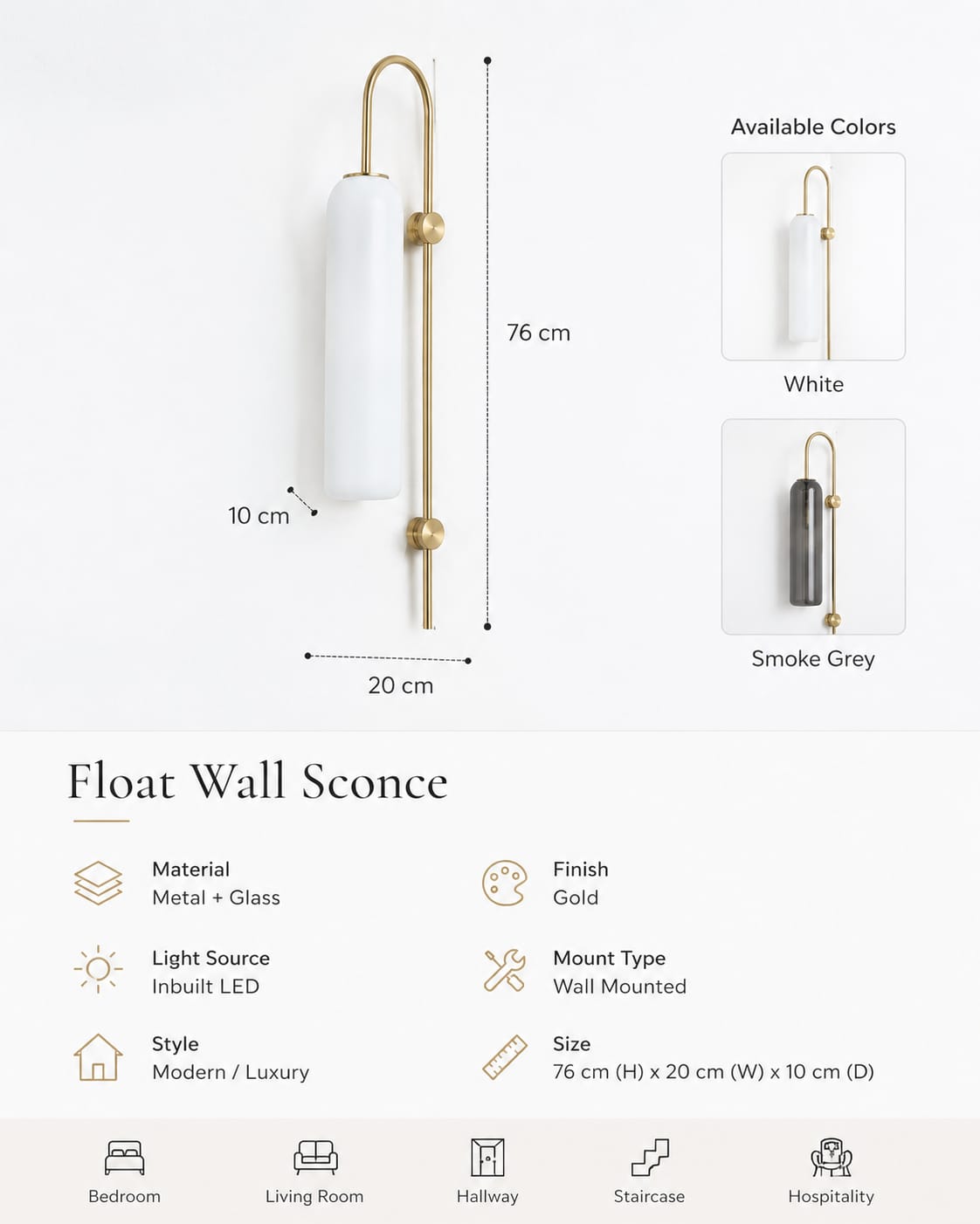 Float Wall Sconce