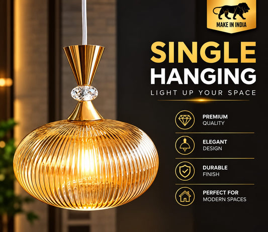 Elara Ribbed Pendant Light