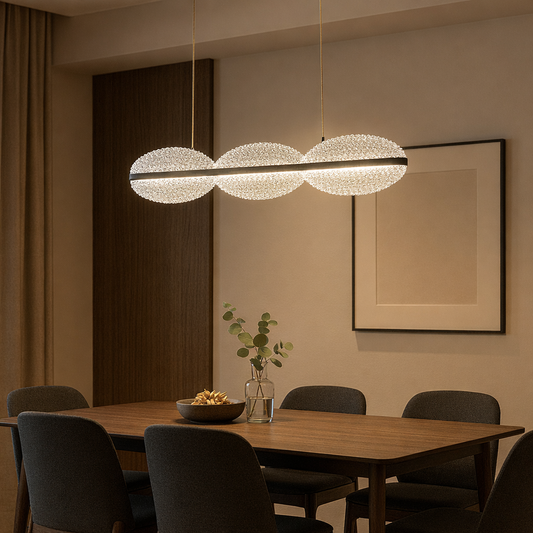Elarria Luna Crystal Linear Pendant Light