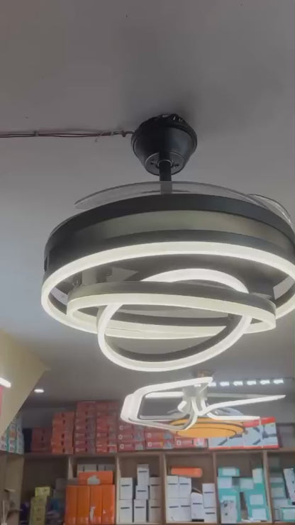 Elarria Luxe Twirl Ceiling Fan with Remote Control
