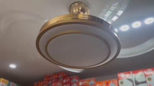 Elarria GoldAura Ceiling Fan with Remote Control