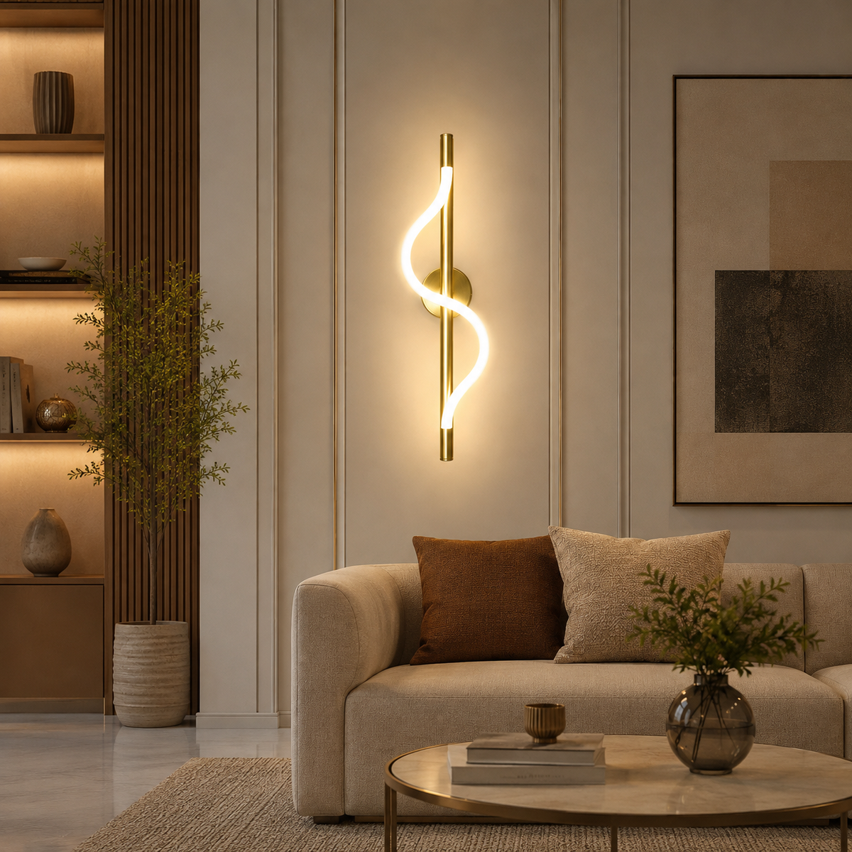 Curved Strip Wall Light