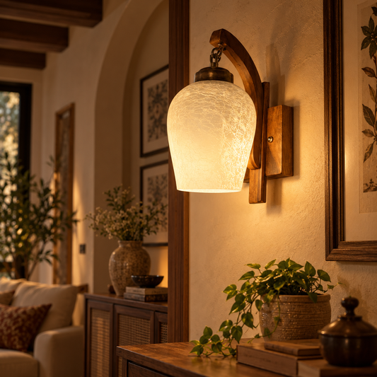 Noor Wooden Wall Light