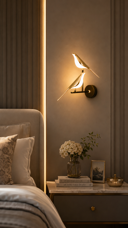 Twin Sparrow Wall Light