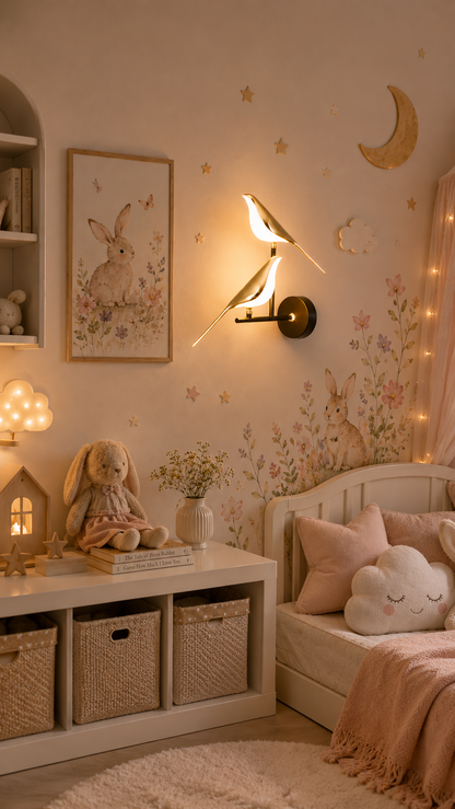 Twin Sparrow Wall Light